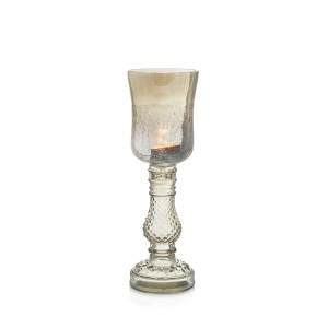 Žvakidė stiklinė ant kojelės 9x9x22 cm Art glass