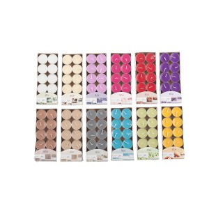 Žvakutės arbatinės 10 vnt. 871125252018 (12 spalvų)