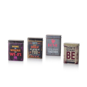 Dėžutė metalinė cigaretėms  7x2,7x9,4cm 871125299168 (4 rūšių)
