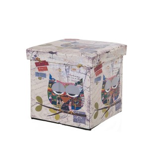Dėžė-pufas Pelėda 36x36x36 cm 871129201541