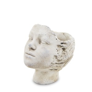 Vazonas betoninis Žmogaus veidas 20x20x14 cm 119680