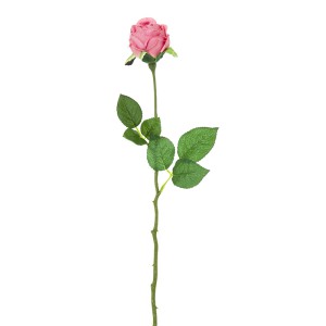 Dekoratyvinė gėlė Rožė rausva (12) h 47 cm SAVEX