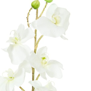 Dekoratyvinė gėlė Orchidėja balta/rožinė (12) h 90 cm