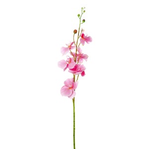 Dekoratyvinė gėlė Orchidėja balta/rožinė (12) h 90 cm