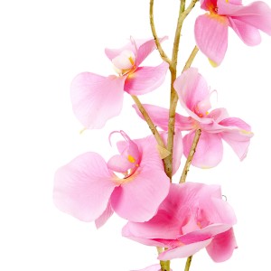Dekoratyvinė gėlė Orchidėja balta/rožinė (12) h 90 cm