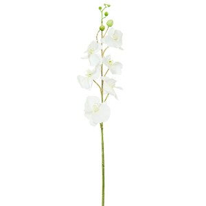 Dekoratyvinė gėlė Orchidėja balta/rožinė (12) h 90 cm SAVEX