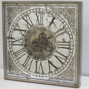 Laikrodis veidrodinis judančiu mechanizmu Treviso 84x84x9,5 cm 117259