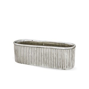 Vazonas keramikinis sidabro spalvos 9,5x28,5x9,5 cm 123815