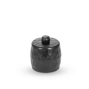 Dekoratyvinis indelis metalinis juodos sp. 9,5x9,5x10 cm DECOSILUET