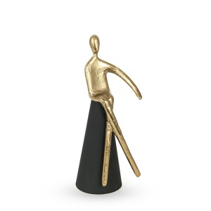 Dekoratyvinė statulėlė metalinė Žmogus h 33 cm DECOSILUET
