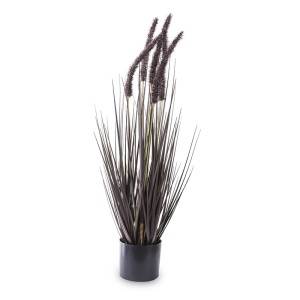 Dekoratyvinė gėlė vazonėlyje juoda 65x20x20 cm 132874