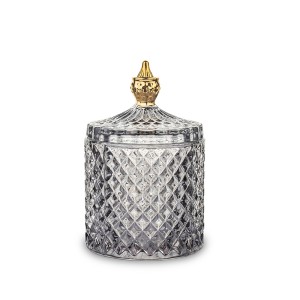 Indas stiklinis skaidrus su dangčiu 13,5x9x9 cm 135893