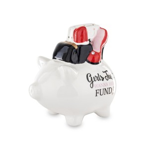 Taupyklė keramikinė Kiaulė balta 17,5x17x10 cm 145728