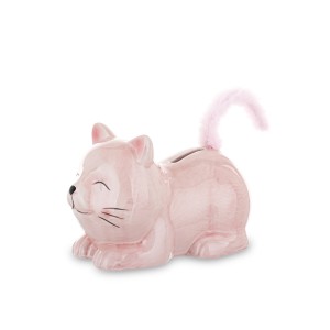 Taupyklė Katinas rožinis keramikinis 11,5x17x11 cm 145722