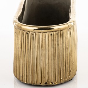 Vazonas keramikinis aukso spalvos 9x28x9 cm 142703