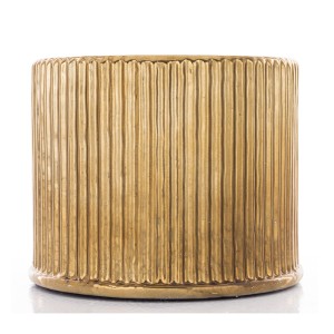 Vazonas keramikinis aukso spalvos 15x18x18 cm 142698