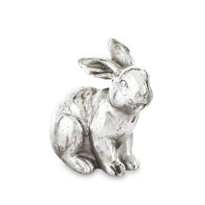 Figūrėlė Triušis sidabro spl. polirezininis 14,5x8x12 143836 velyk