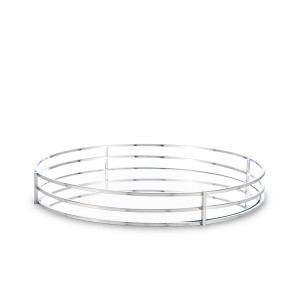 Padėklas metalinis sidabro spl. 4,5x30x30 cm 148742