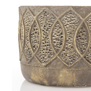 Vazonas plastikinis bronzinės sp. 16,5x22,5x22,5 cm 145483