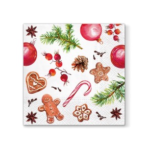 Servetėlės popierinės Kalėdos 33x33 cm 20 vnt.126563 KLD