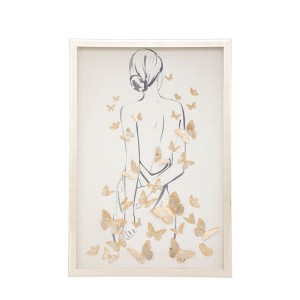 Paveikslas 40x60x3 cm Drugeliai (3D) Atmosphera 193222