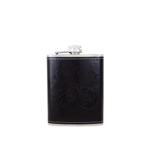 Gertuvė plieninė 240ml aptraukta oda WA-8MR3