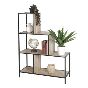 Lentyna pastatoma 30x80x112,4 cm juoda, medis Urban Living 152176