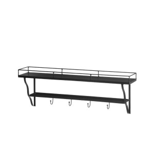 Lentynėlė pakabinama metalinė su kabykla 70,5x14x24 cm 4Living 607328