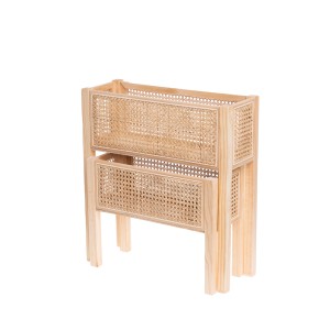 Stovai gėlėms  mediniai pinti 2 vnt (55x20x60/48x20x38 cm) 4Living 606996