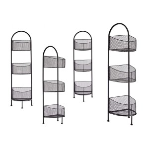 Lentyna pastatoma 28,5x21x97 cm metalinė, juodos sp. Giftdecor 06132