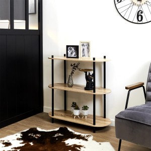 Lentyna pastatoma medinė 3 aukštų 79x80x30 Home Deco HD0074