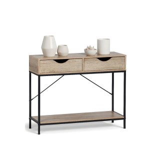 Konsolė/lentyna 80x30x75 cm juoda, medis MobleKit BY05014079119