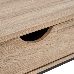 Konsolė/lentyna 80x30x75 cm juoda, medis MobleKit BY05014079119