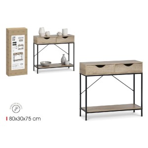 Konsolė/lentyna 80x30x75 cm juoda, medis MobleKit BY05014079119