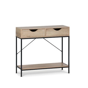 Konsolė/lentyna 80x30x75 cm juoda, medis MobleKit BY05014079119