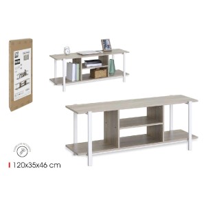 Lentyna pastatoma 120x35x46 cm balta, medžio sp. MobleKit BY05014079177