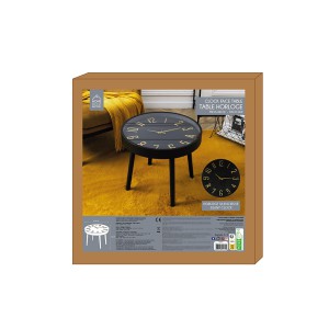 Staliukas su laikrodžiu tylaus veikimo Home Deco HD0073