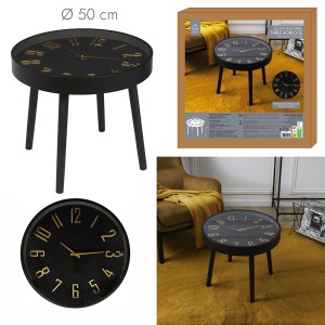 Staliukas su laikrodžiu tylaus veikimo Home Deco HD0073