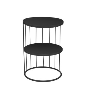 Staliukas metalinis juodos sp. D36xH52 cm Atmosphera 157206A