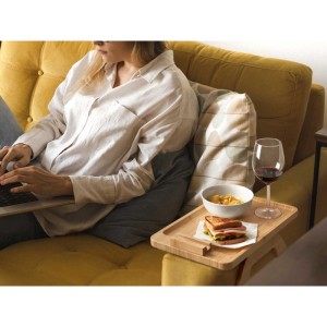 Staliukas ant sofos porankio, bambukinis 35x25x15 cm Kinvara 92605