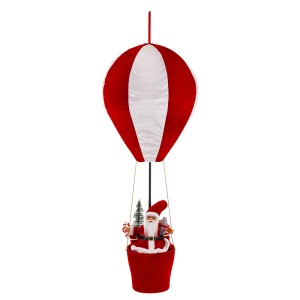 Figūrėlė Kalėdų senis oro balione 94x38x38 cm 170183 KLD