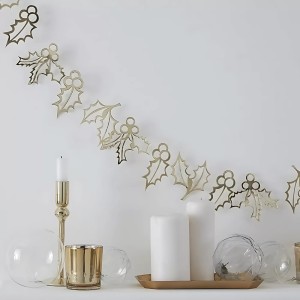 Dekoratyvinė girlianda aukso spalvos, popierinė 2 m Ginger Ray 123532 KLD