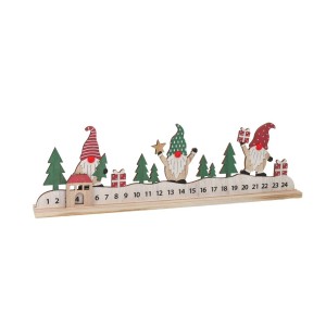Dekoracija kalėdinė Nykštukai Advento kalendorius 4x43.5x13 cm 8445393154183 kld