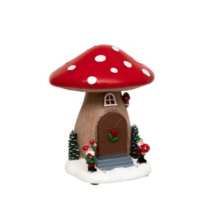 Muzikinė dekoracija Grybukas LED apšvietim. polirezin. 18x17x21cm Atmosphera KLD