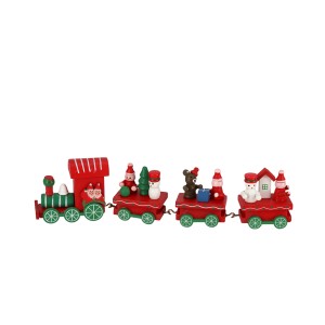 Dekoracija kalėdinė Traukinys 22x5x2.5 cm (mix 3) medis 8430540924672 KLD