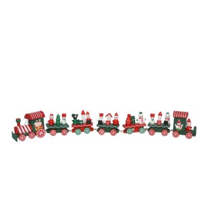 Dekoracija kalėdinė Traukinys 42x3x5 cm medis/metalas 8445393305455 KLD