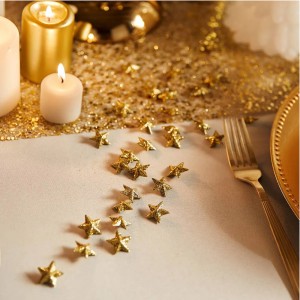 Dekoratyvinės žvaigždutės stalo papuošimui (konfeti) 2 cm Atmosphera KLD
