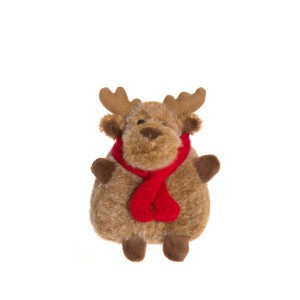 Pliušinis žaislas Elnias 9x9x13 cm poliesteris Aurora 600059 KLD