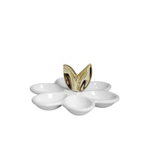 Lėkštelė keramikinė kiaušiniams 14x14x11 cm 69166 velyk