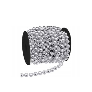 Grandinėlė girlianda karoliukai sidabro sp. 5m x 5mm 26008_S kld